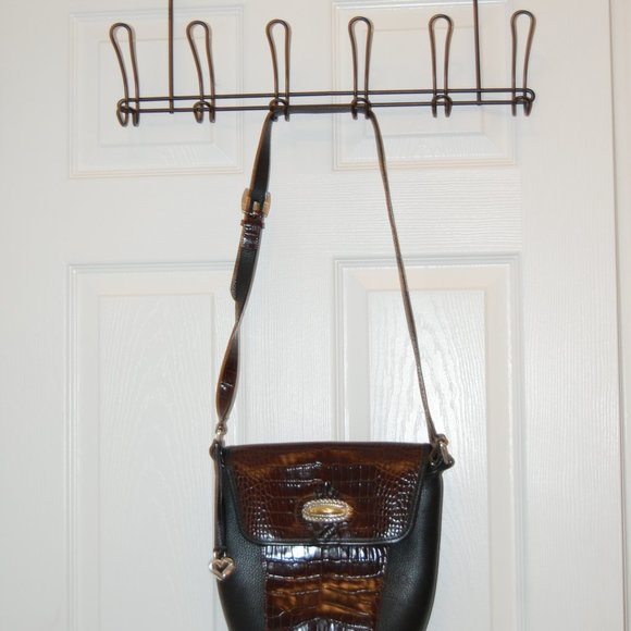 Brighton Bags Vintage Brighton Shoulder Bag W Leather Croc Embossed